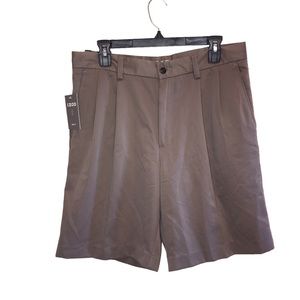 Izod Men's Golf Shorts Size 32 NWT Green Pleated